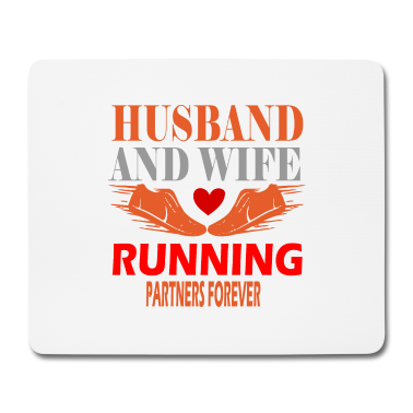 Geschenk für Ehemann Mousepad - Ehemann und Ehefrau laufen Partner für immer