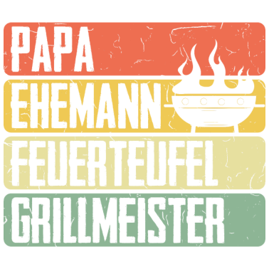 Motiv Papa Ehemann Feuerteufel Grillmeister Für Griller