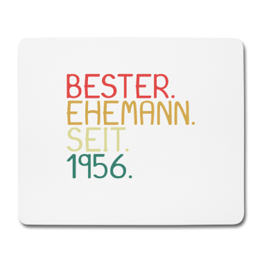 Geschenk für Ehemann Mousepad - Bester Ehemann seit 1956