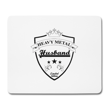 Geschenk für Ehemann Mousepad - Heavymetal Ehemann Wappen