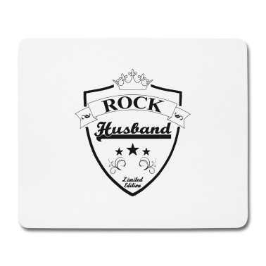 Geschenk für Ehemann Mousepad - Rock Ehemann Wappen