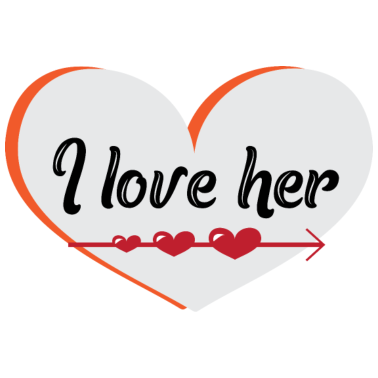 Motiv Ich liebe sie Herz Geschenk für Partner Ehemann