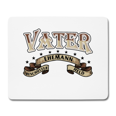Geschenk für Ehemann Mousepad - Vater - Ehemann - Held
