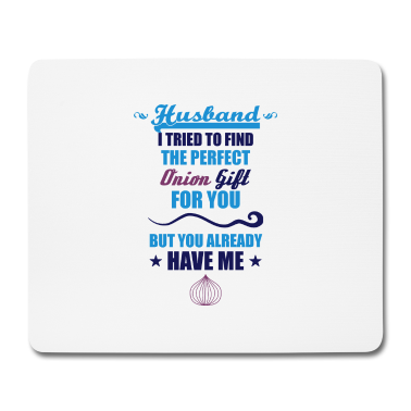Geschenk für Ehemann Mousepad - Zwiebel Ehemann Geschenk