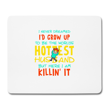 Geschenk für Ehemann Mousepad - Lustige Ehepartner Sprüche Ehemann Husband Wife