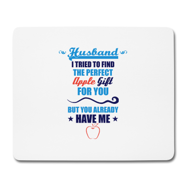 Geschenk für Ehemann Mousepad - Apfel Ehemann Geschenk