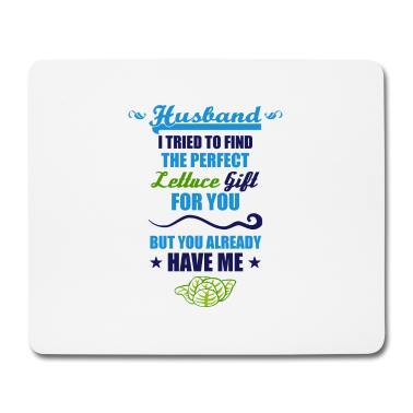 Geschenk für Ehemann Mousepad - Kopfsalat Ehemann Geschenk