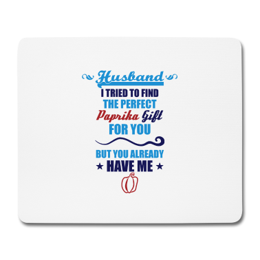 Geschenk für Ehemann Mousepad - Paprika Ehemann Geschenk