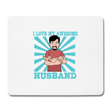 Geschenk für Ehemann Mousepad - Ich Liebe meinen Ehemann