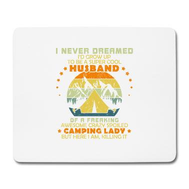 Geschenk für Ehemann Mousepad - Camping Liebhaber Ehemann Weihnachten Geburtstag Geschenke Cam