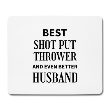 Geschenk für Ehemann Mousepad - Bester Kugelstoßer Und Noch Besserer Ehemann