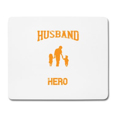 Geschenk für Ehemann Mousepad - Ehemann Papa Beschützer Held