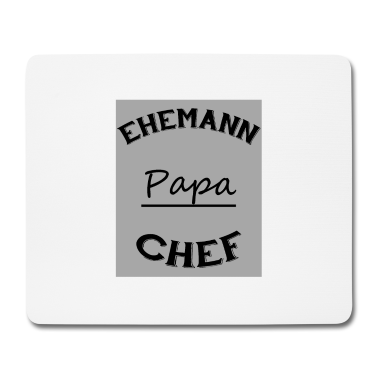 Geschenk für Ehemann Mousepad - Ehemann Papa Chef T-Shirt bester Ehemann, Papa