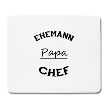 Geschenk für Ehemann Mousepad - Ehemann Papa Chef T-Shirt bester Ehemann, Papa