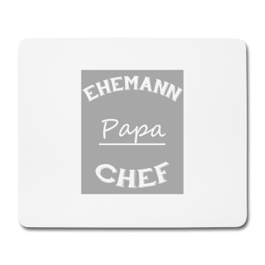 Geschenk für Ehemann Mousepad - Ehemann Papa Chef T-Shirt bester Ehemann, Papa