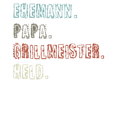 Motiv Ehemann Papa Grillmeister Held