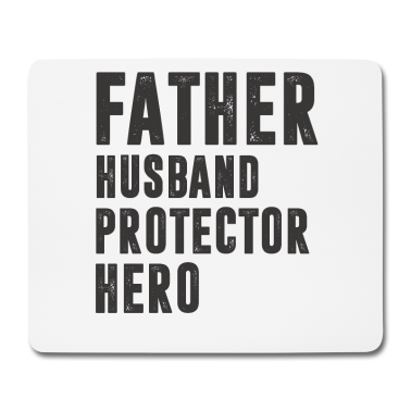 Geschenk für Ehemann Mousepad - Vater Ehemann Beschützer Held