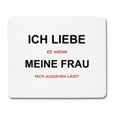 Geschenk für Ehemann Mousepad - Ich Liebe Meine Frau Ausgehen Weib Ehemann T-Shirt