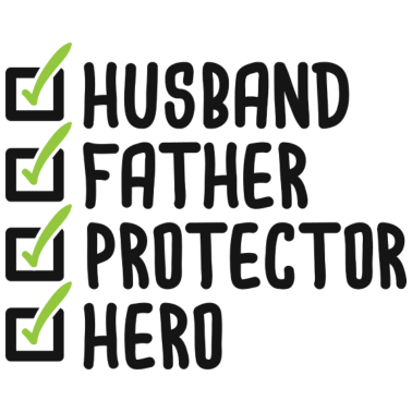 Motiv Ehemann Vater Beschützer Held Geschenk für Vatertag