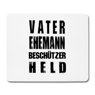 Geschenk für Ehemann Mousepad - Vater, Ehemann, Beschützer, Held