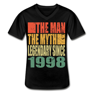 Geburtstagsgeschenk Vater T-Shirt - Geboren 1998 The Man The Myth Geburtstag