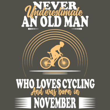 Motiv Papa Opa Mann Fahrrad Bike Geburtstag November