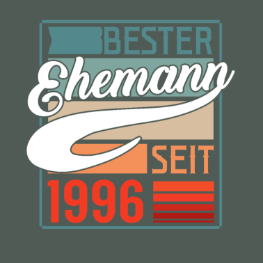 Motiv 25. Hochzeitstag Mann Bester Ehemann Seit 1996