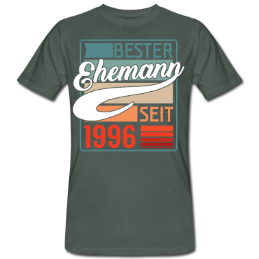 Geburtstagsgeschenk Vater T-Shirt - 25. Hochzeitstag Mann Bester Ehemann Seit 1996