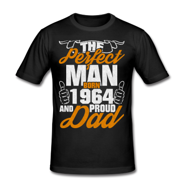 Geburtstagsgeschenk Vater T-Shirt - Perfekte Mann 1964 Geboren Stolzer Papa Geschenk