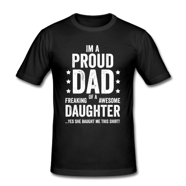 Geburtstagsgeschenk Vater T-Shirt - Stolzer Vater Vatertag Geburtstagsgeschenk Tochter