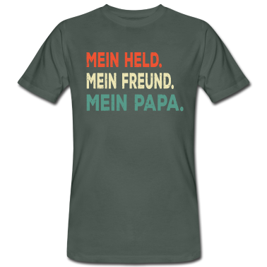 Geburtstagsgeschenk Vater T-Shirt - Mein Held mein Freund mein Papa Vater Vatertag