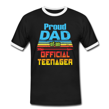 Geburtstagsgeschenk Vater T-Shirt - Stolzer Vater eines offiziellen Teenager Geburtstagsgeschenk