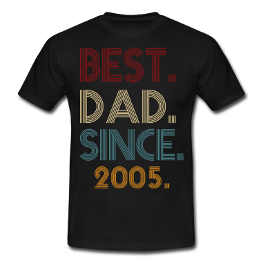 Geburtstagsgeschenk Vater T-Shirt - Bester Vater seit 2005, 16. Geburtstagsgeschenk