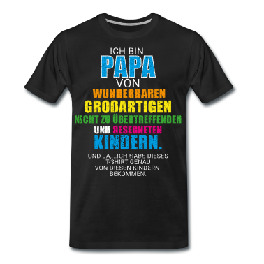 Geburtstagsgeschenk Vater T-Shirt - Vatertag Vater Papa Lustig Spruch Sprüche bunt