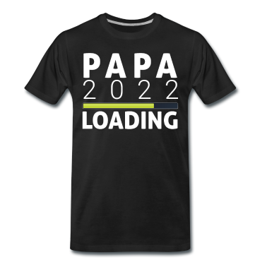 Geburtstagsgeschenk Vater T-Shirt - Bald Vater PAPA 2022 Schwanger Eltern werden