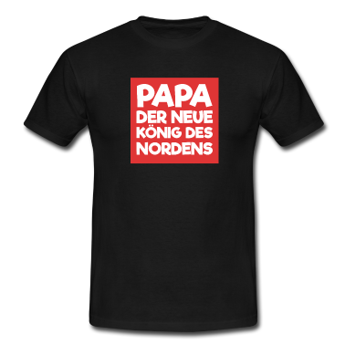 Geburtstagsgeschenk Vater T-Shirt - Papa König Des Nordens Vater Vatertag