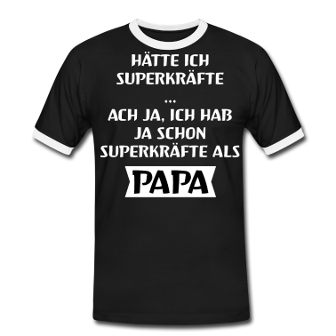 Geburtstagsgeschenk Vater T-Shirt - Superkräfte Papa Vater Geburtstag 50 Geburt Papi