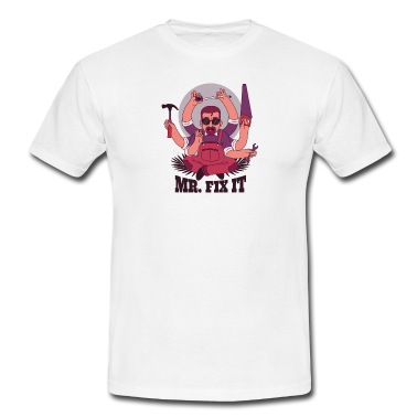 Geburtstagsgeschenk Vater T-Shirt - geschenke für väter - papa repariert alles t shirt