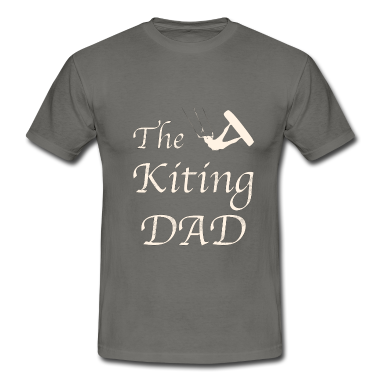 Geburtstagsgeschenk Vater T-Shirt - Papa der Kitesurfer. Geschenk für Väter und Kiter