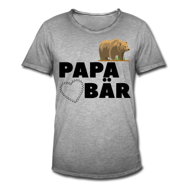 Geburtstagsgeschenk Vater T-Shirt - Papa Bär Baer Stolzer Papa Vater Familie