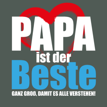 Motiv Bester PAPa Vatertag PAPAtag Spruch Lustig Herz