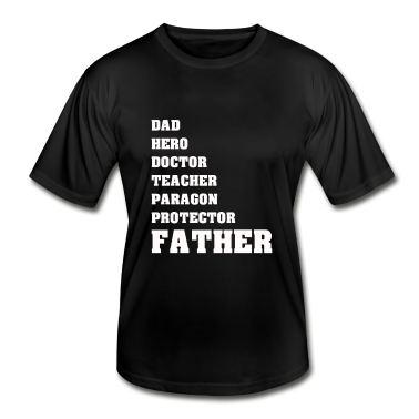 Geburtstagsgeschenk Vater T-Shirt - DAD HERO DOCTOR TEACHER FATHER VATER PAPA GESCHENK