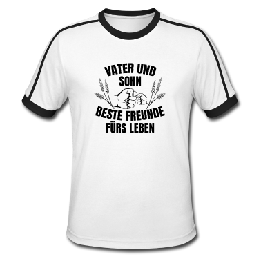 Geburtstagsgeschenk Vater T-Shirt - Vater und Sohn