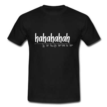 Geburtstagsgeschenk Vater T-Shirt - Hahaha Maßstab Geschenk