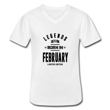 Geburtstagsgeschenk Vater T-Shirt - Geburtstagsgeschenk-Legenden werden im Februar geboren