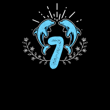 Motiv Dolphin Geburtstag 7. Geburtstagsgeschenk