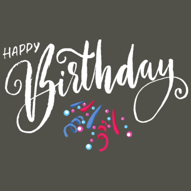 Motiv Happy birthday Geburtstagsgeschenk