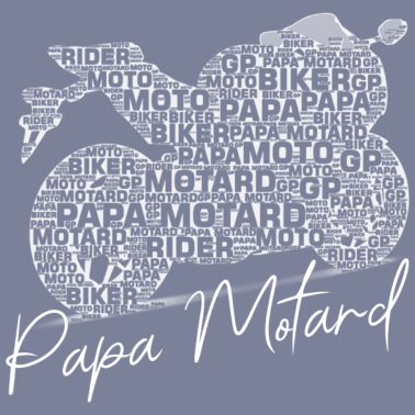 Motiv Papa Biker Geburtstagsgeschenk Wortwolke