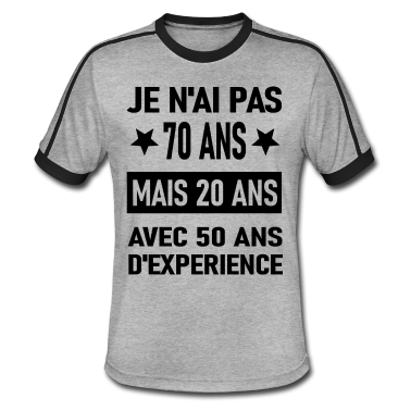 Geburtstagsgeschenk Vater T-Shirt - Ich bin nicht 70 Geburtstagsgeschenk.