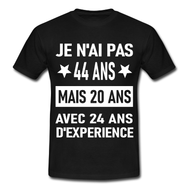 Geburtstagsgeschenk Vater T-Shirt - Ich bin nicht 44 - Geburtstagsgeschenk
